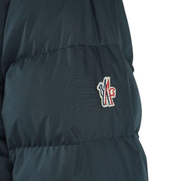 MONCLER Black Grenoble Down Ski Jacket with Lamb Fur and Removable Hood - Picture 5 of 9